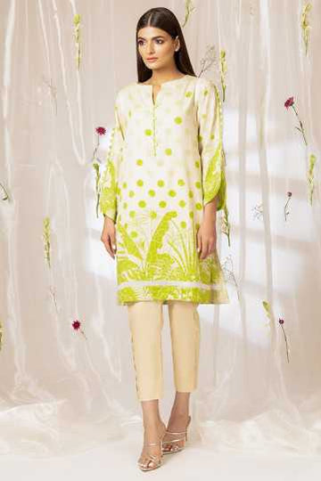 AlKaram Printed Cambric Kurti C1C-22 Pret 2021